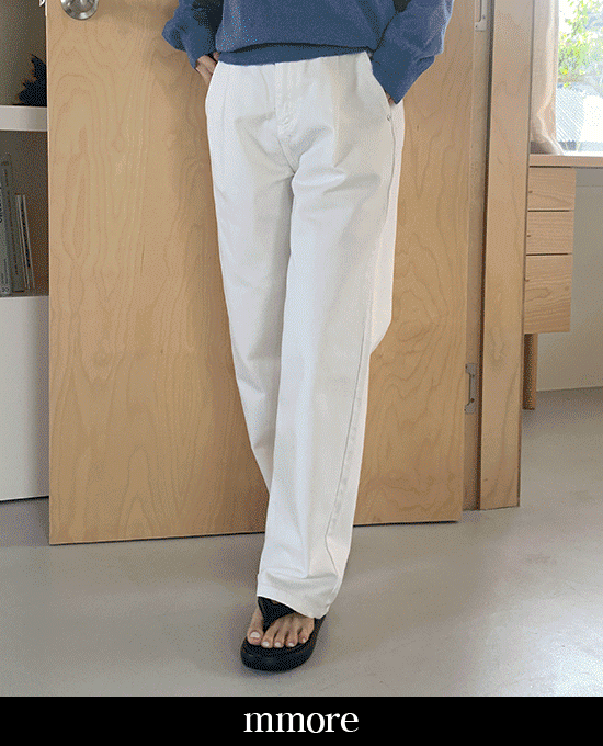 [mmore] cone white pintuck wide pants단독주문시 당일발송